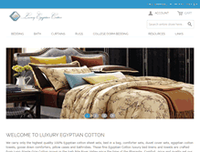 Tablet Screenshot of luxuryegyptiancotton.com